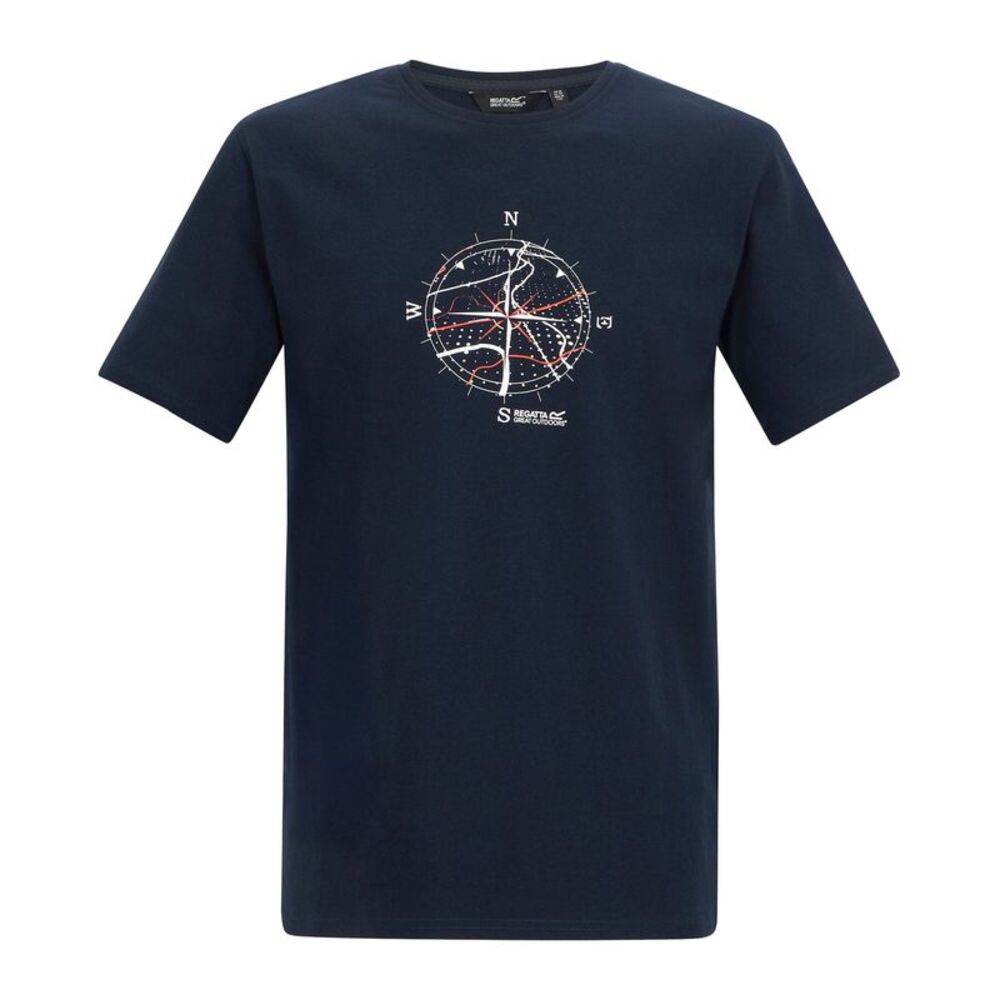 Regatta Mens Cline IX Compass T-Shirt / Navy